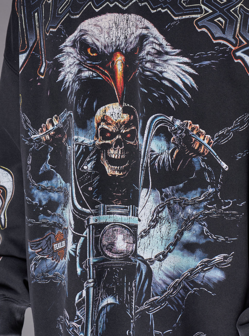 Young Saint Sweatshirt - Aero - Washed Black - 101