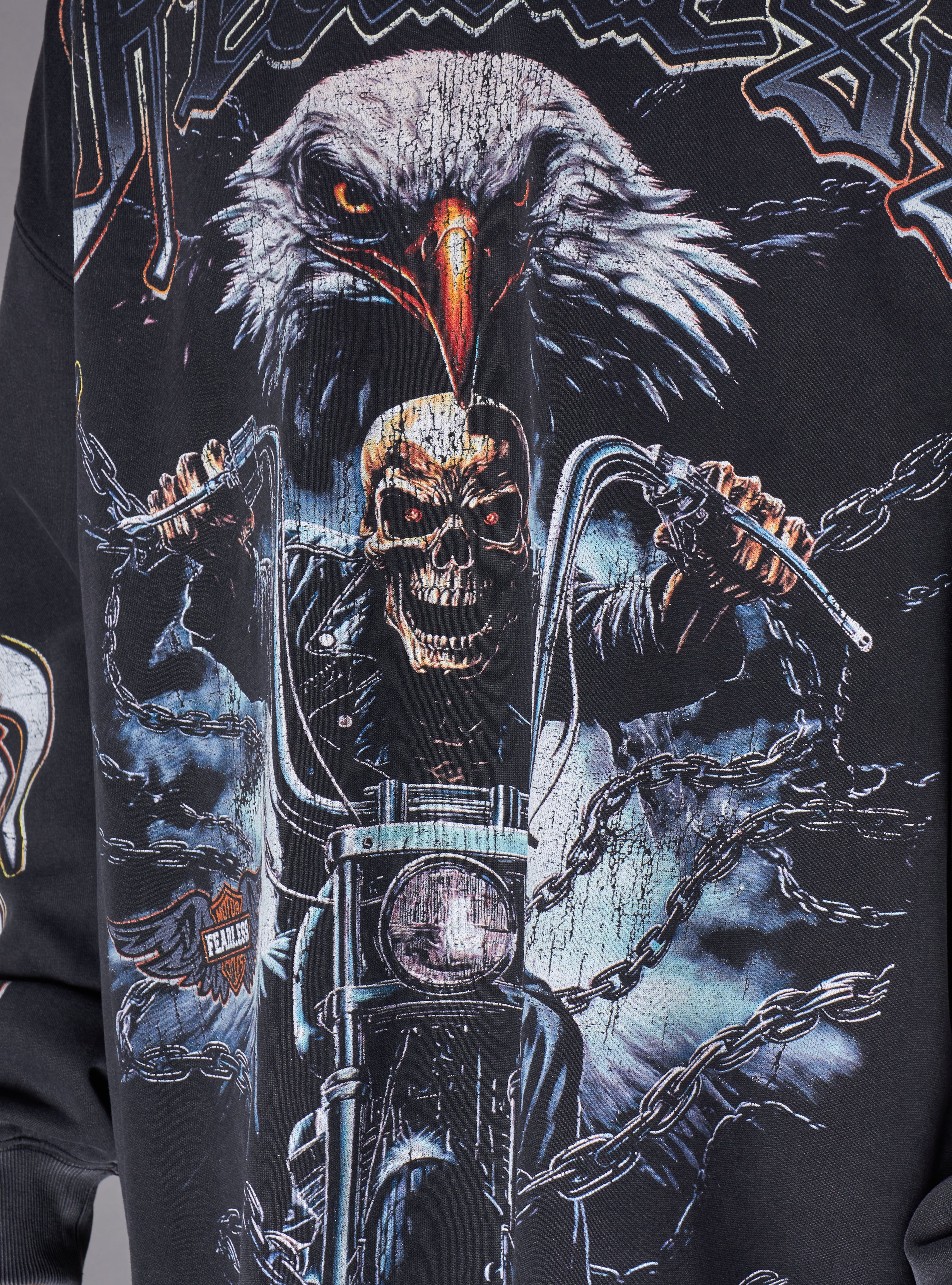 Young Saint Sweatshirt - Aero - Washed Black - 101