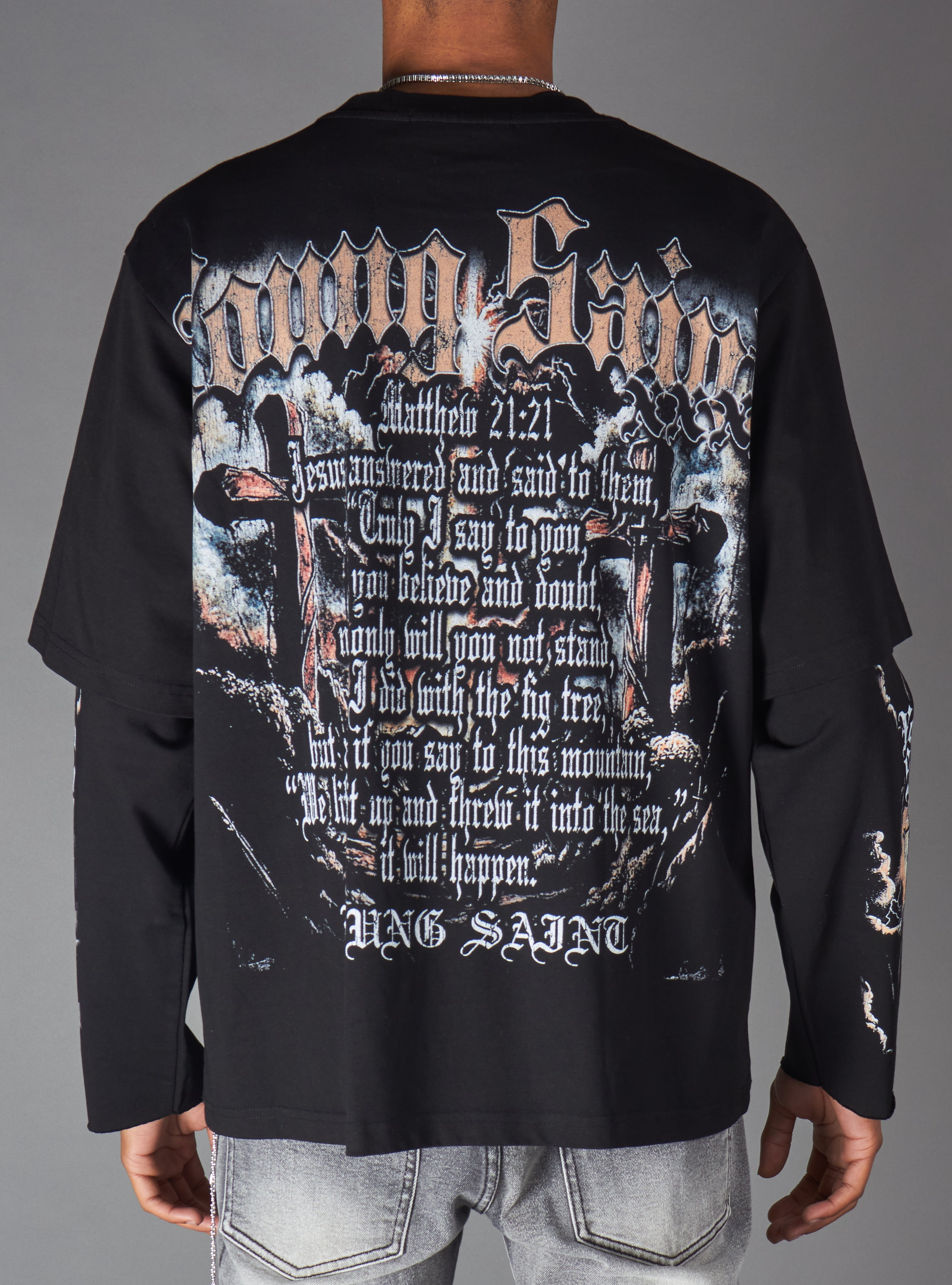 Young Saint Shirt - Lume LS - Black - 501
