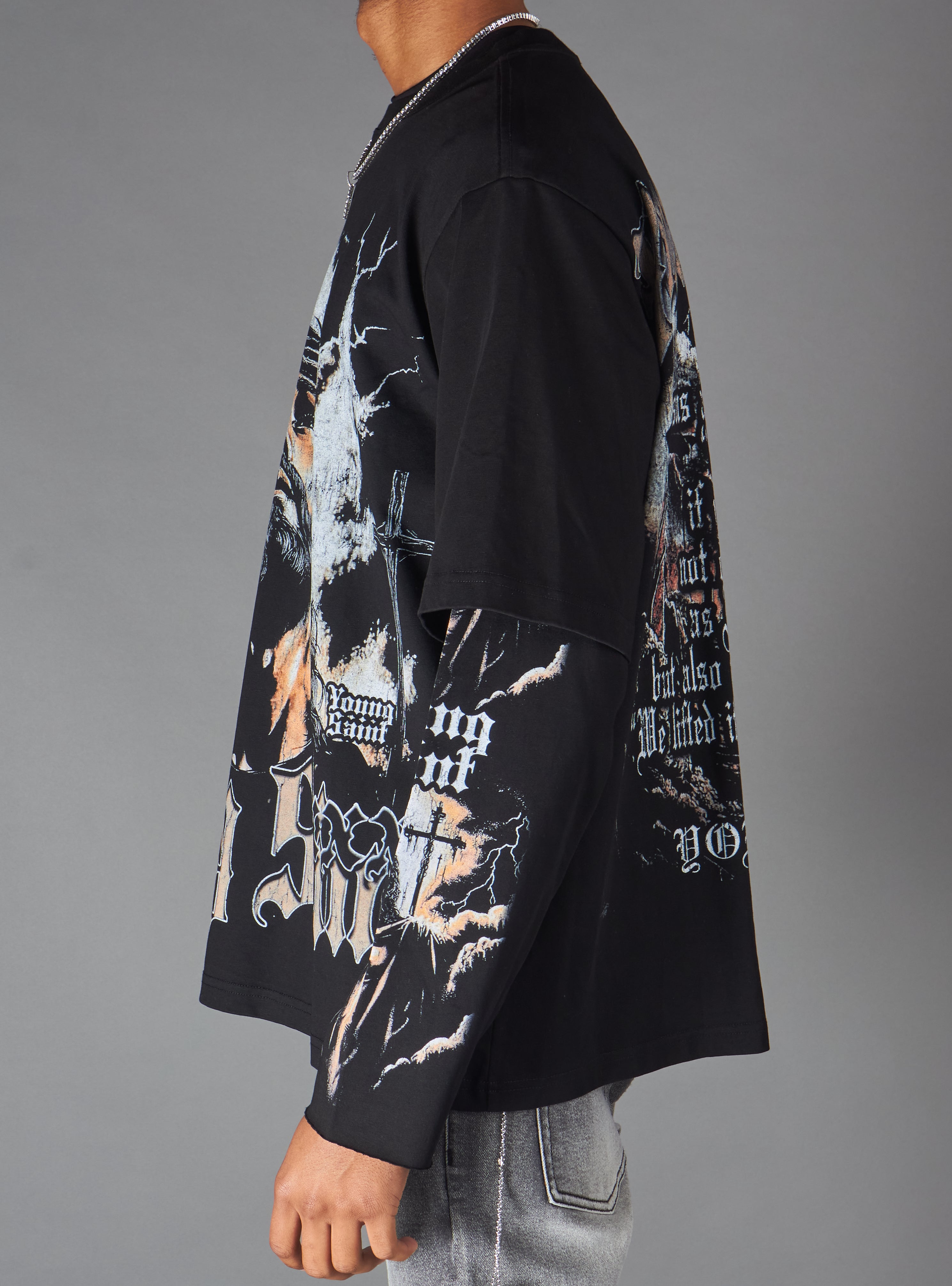 Young Saint Shirt - Lume LS - Black - 501