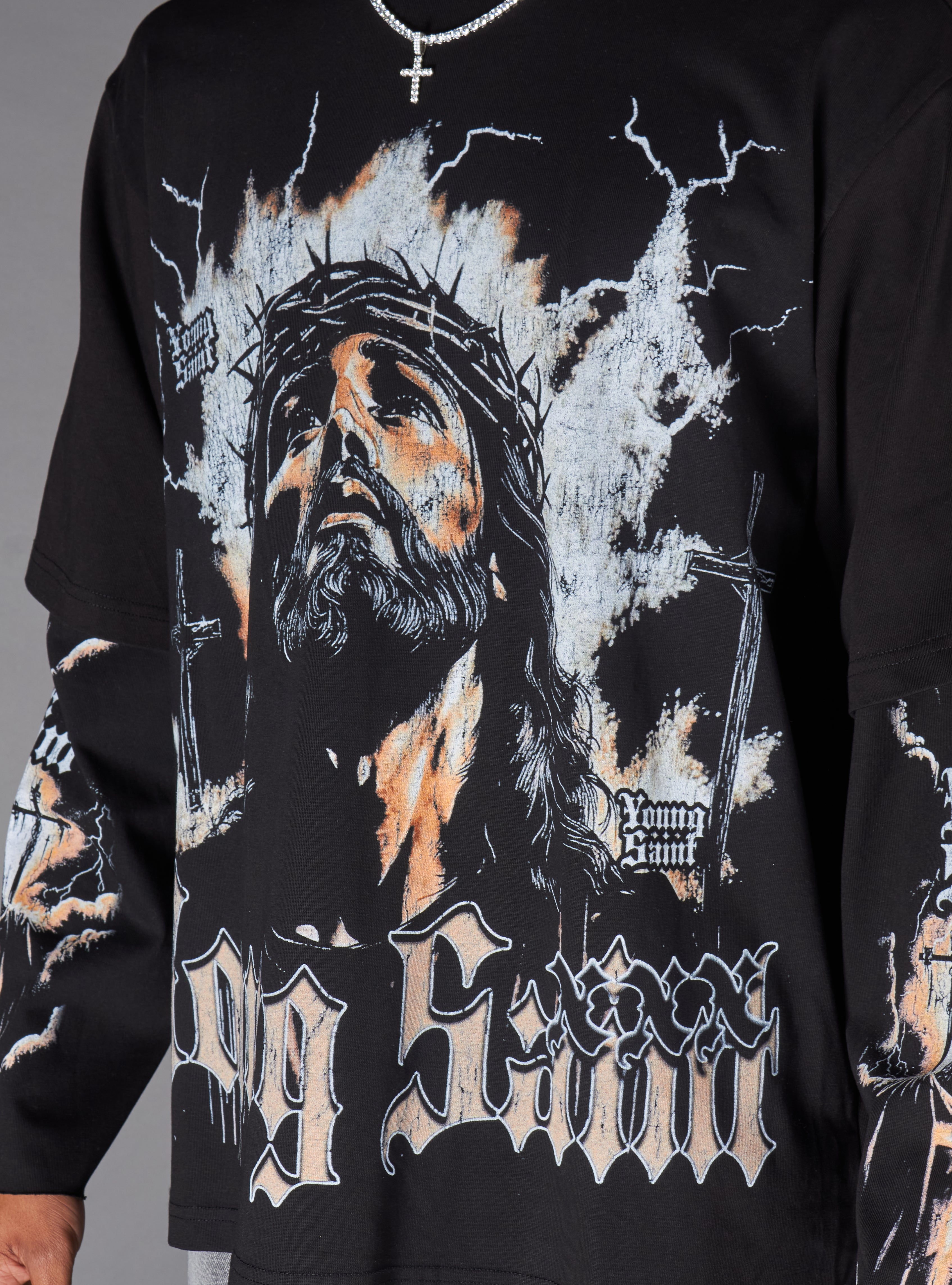 Young Saint Shirt - Lume LS - Black - 501