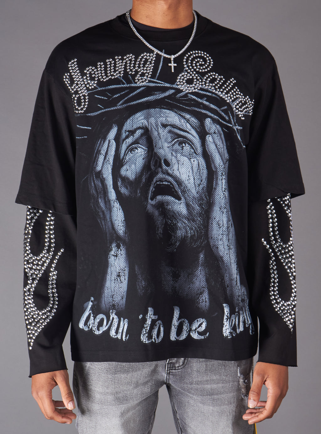 Young Saint Shirt - Haze LS - Black - 601