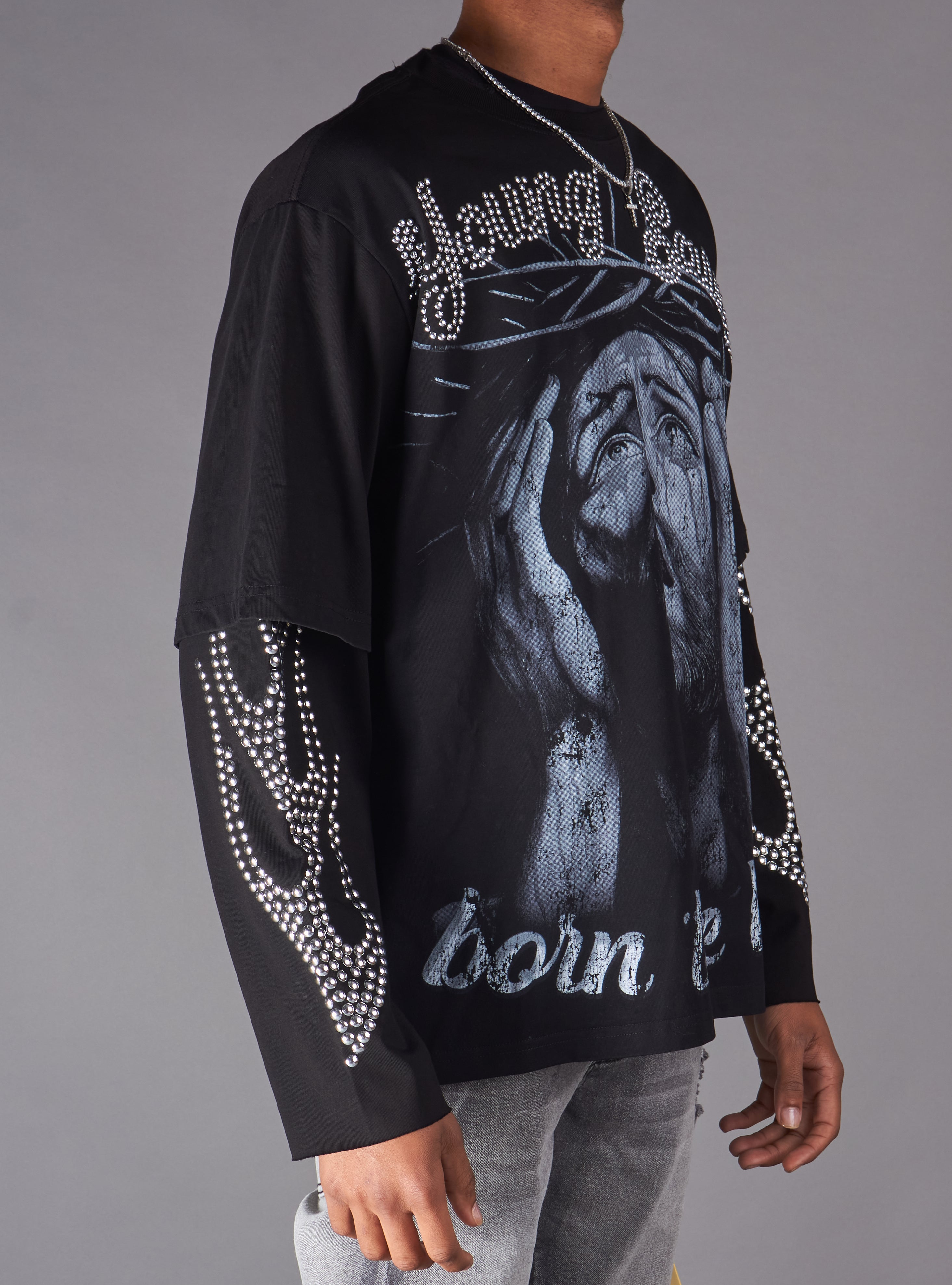 Young Saint Shirt - Haze LS - Black - 601