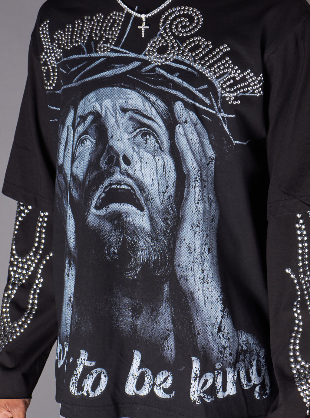 Young Saint Shirt - Haze LS - Black - 601