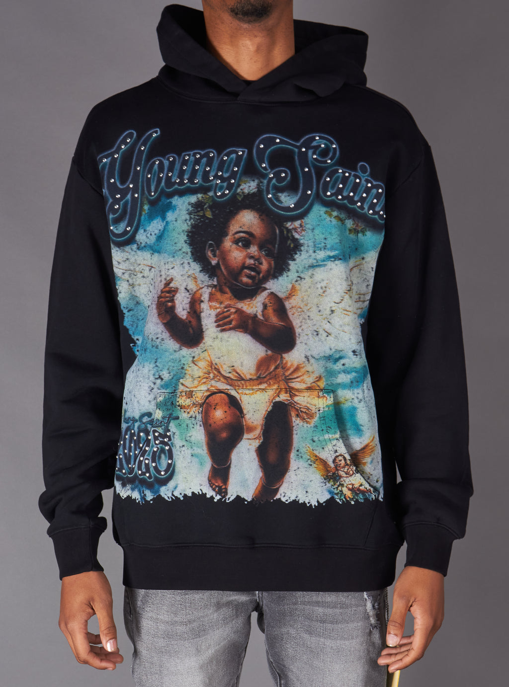 Young Saint Hoodie - Spire -  Black 112H