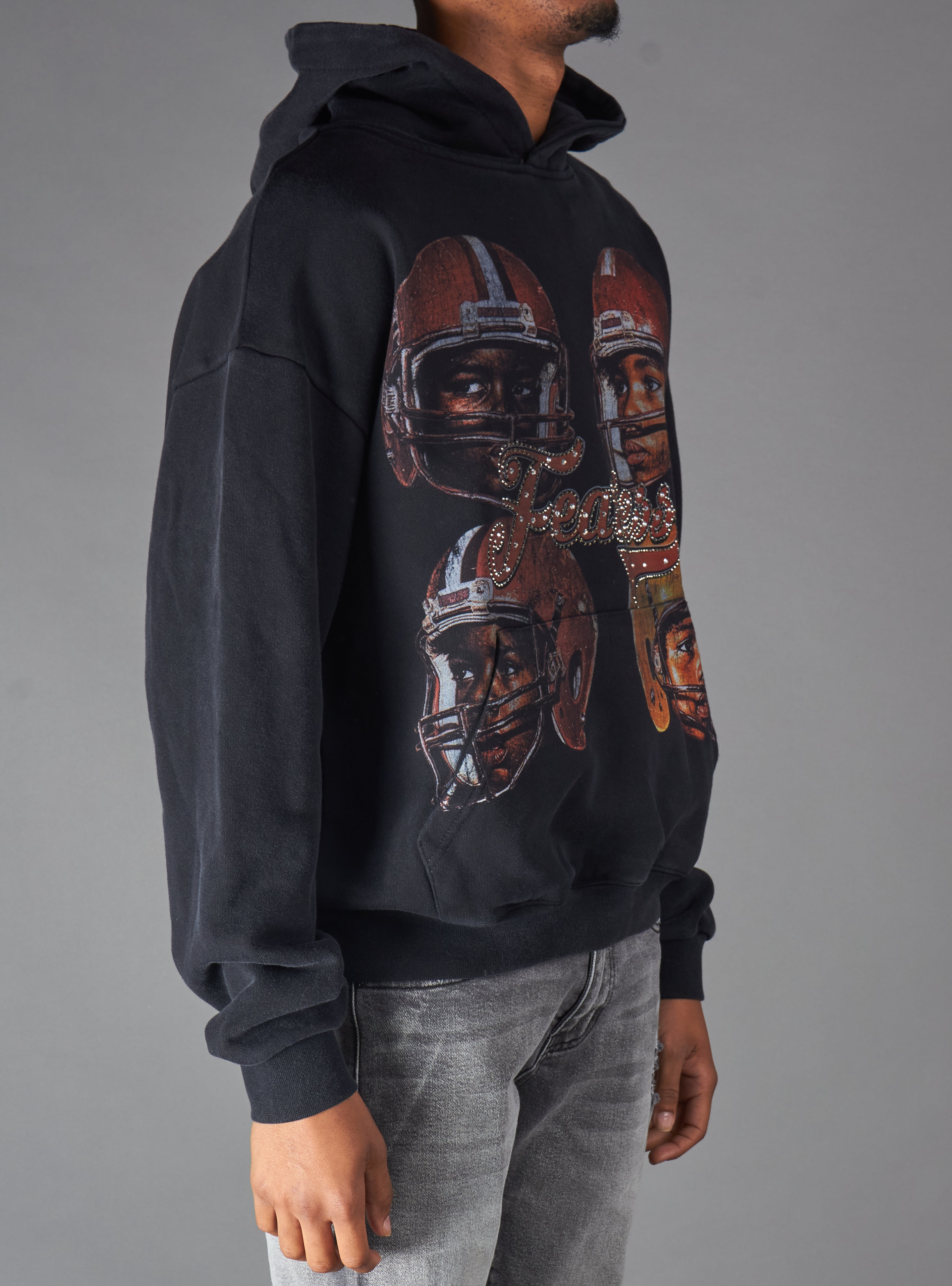 Young Saint Hoodie - Rift -  Black 303H