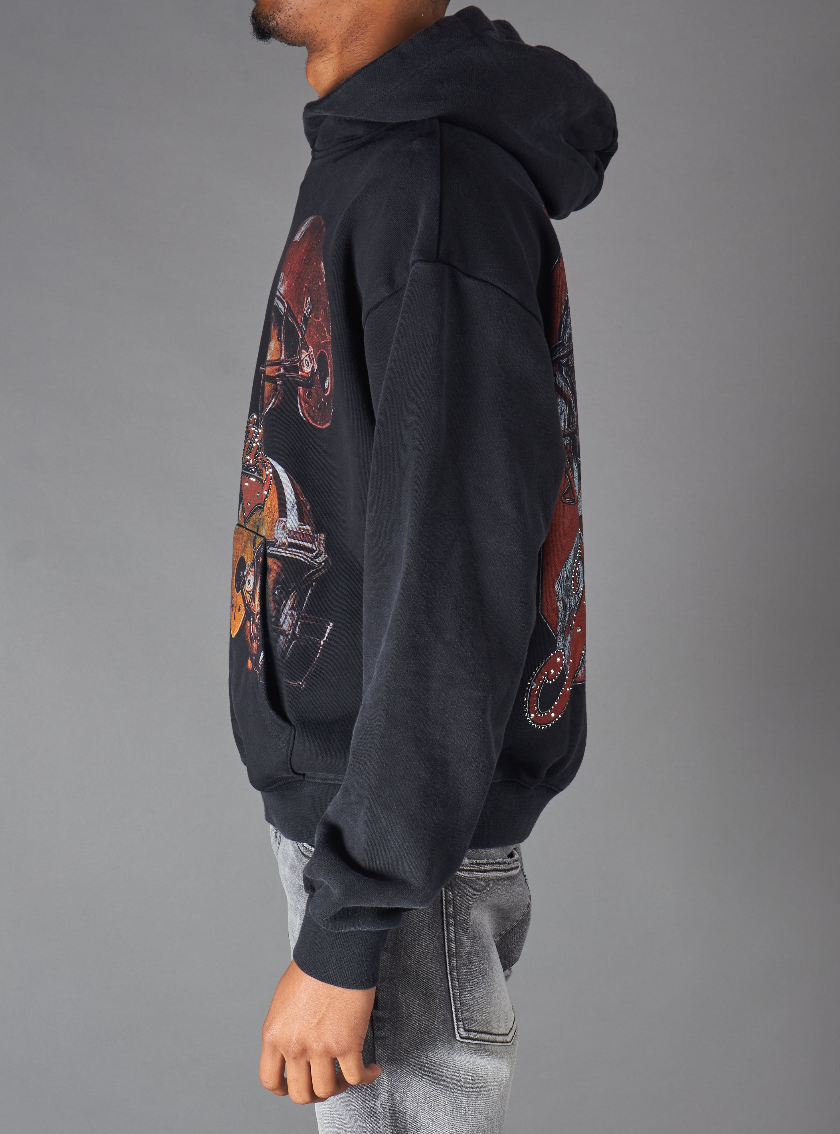 Young Saint Hoodie - Rift -  Black 303H