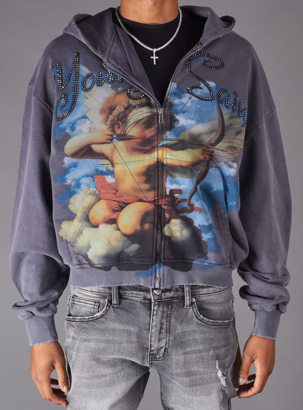 Young Saint Hoodie - Ember -  Grey - 612Z