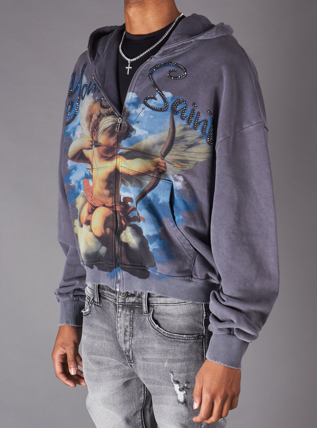 Young Saint Hoodie - Ember -  Grey - 612Z