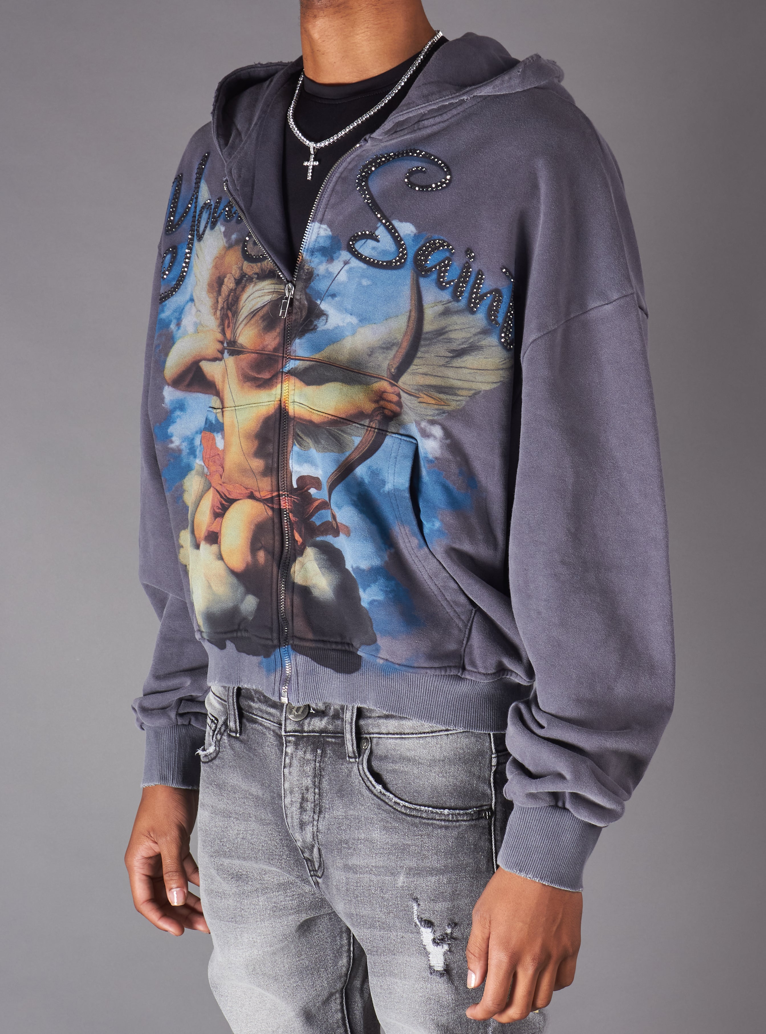 Young Saint Hoodie - Ember -  Grey - 612Z