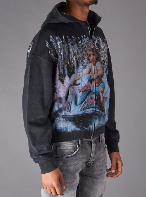 Young Saint hoodie - Halo -  Black - 204Z