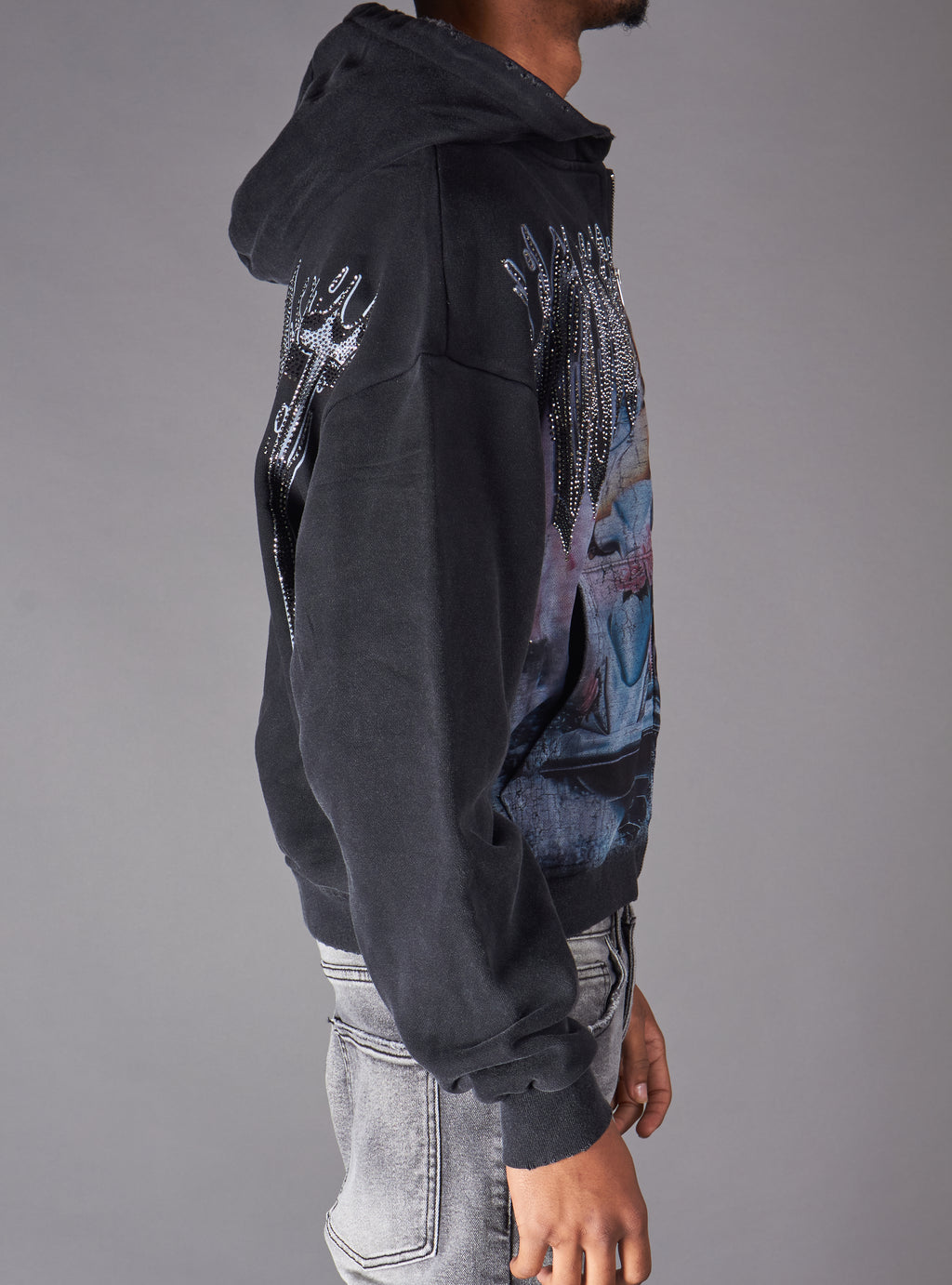 Young Saint hoodie - Halo -  Black - 204Z