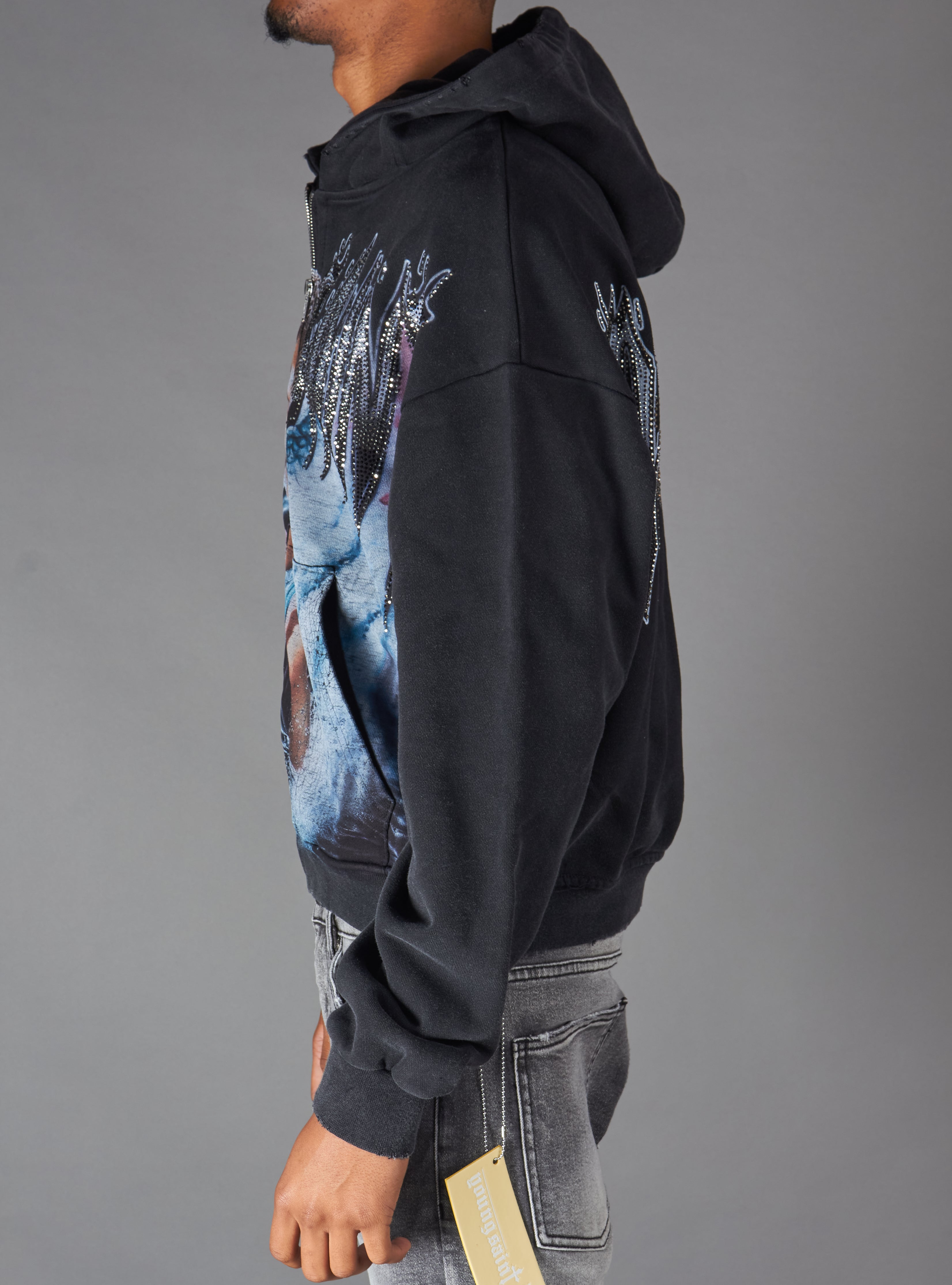 Young Saint hoodie - Halo -  Black - 204Z