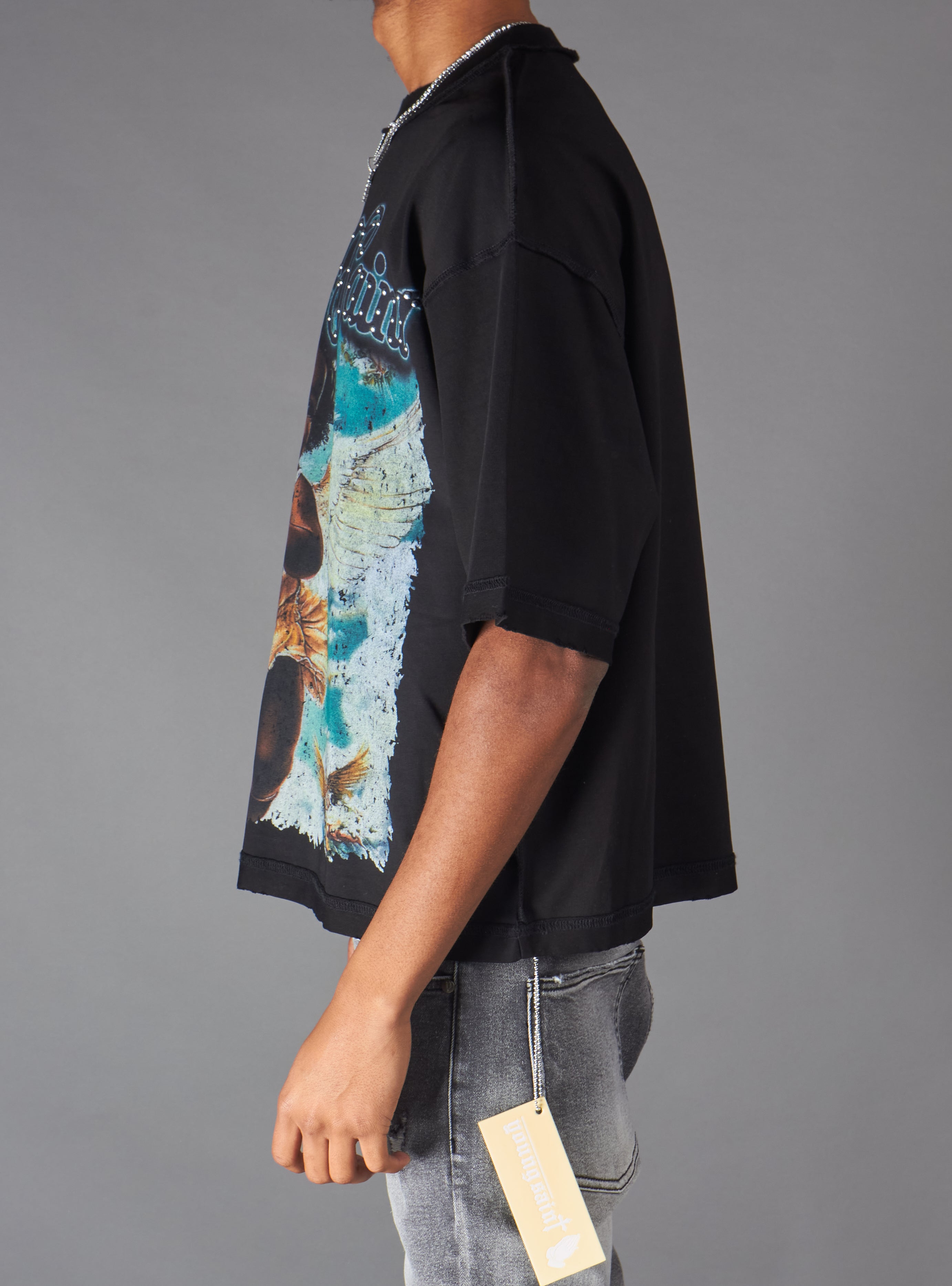 Young Saint T-Shirt - Spire - Black - 112