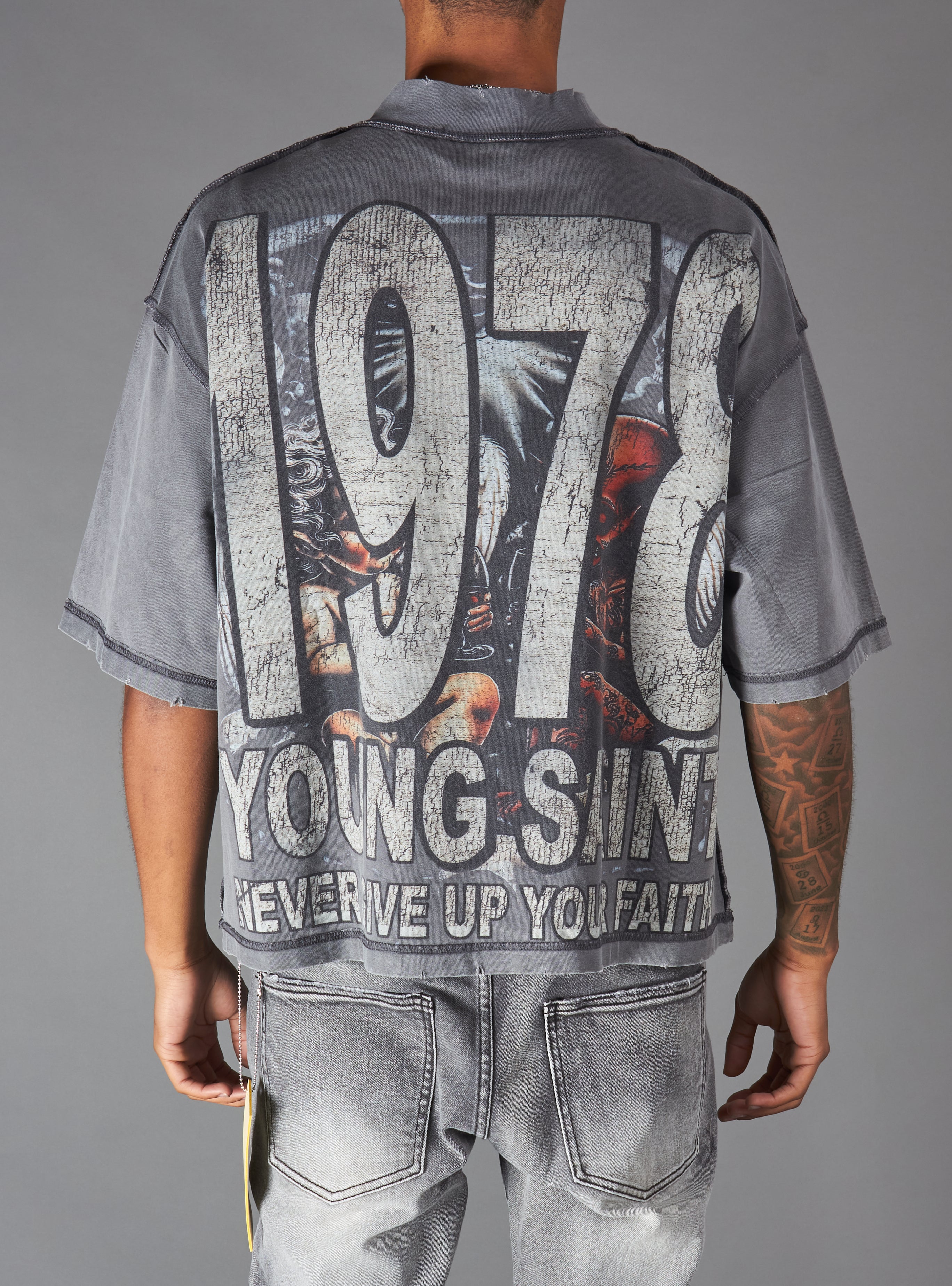 Young Saint T-Shirt - Veil - Grey - 521