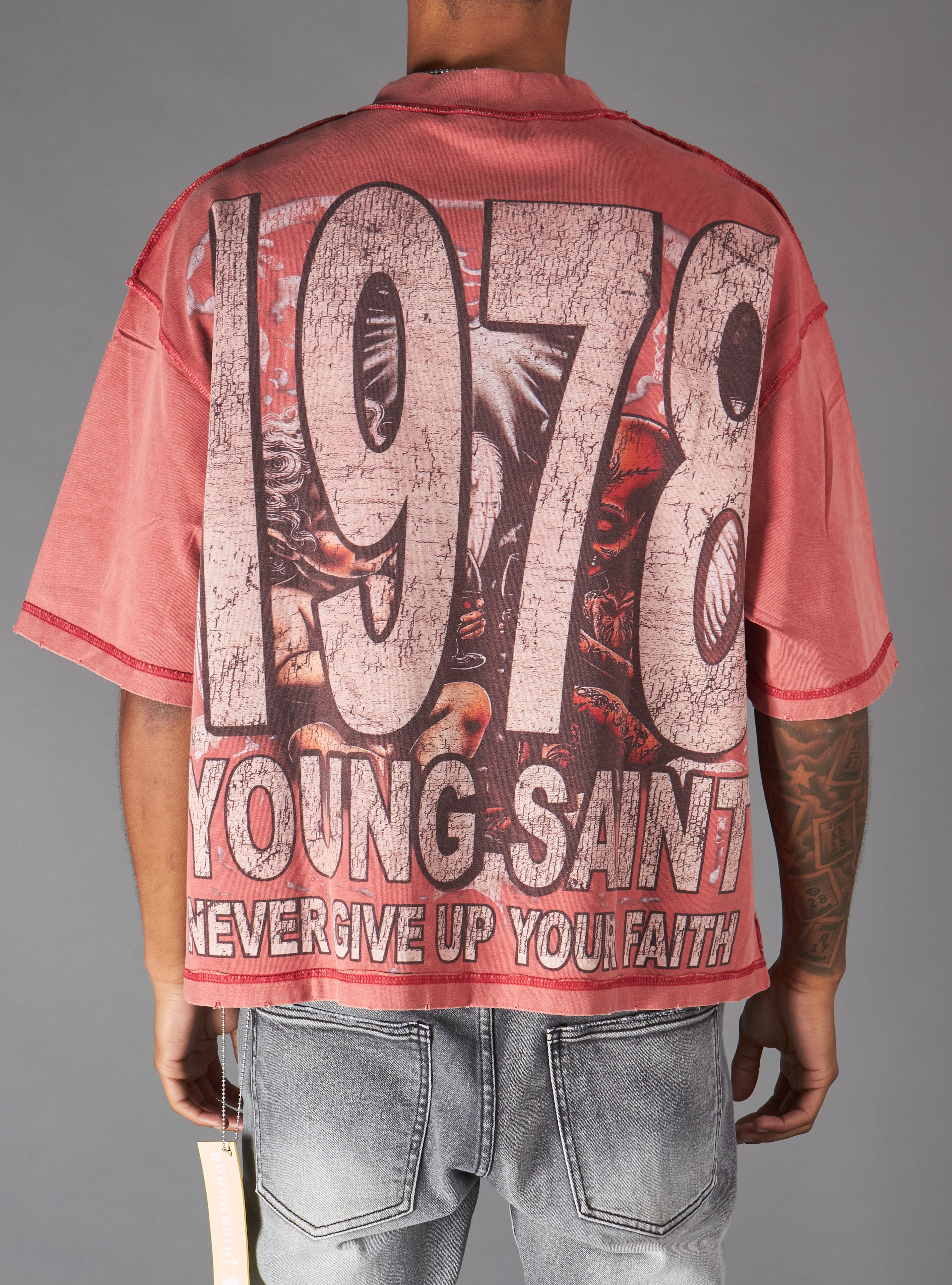 Young Saint T-Shirt - Veil - Red - 522