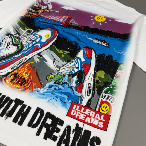 Illegal Dreams T-Shirt - White - Nova - 3