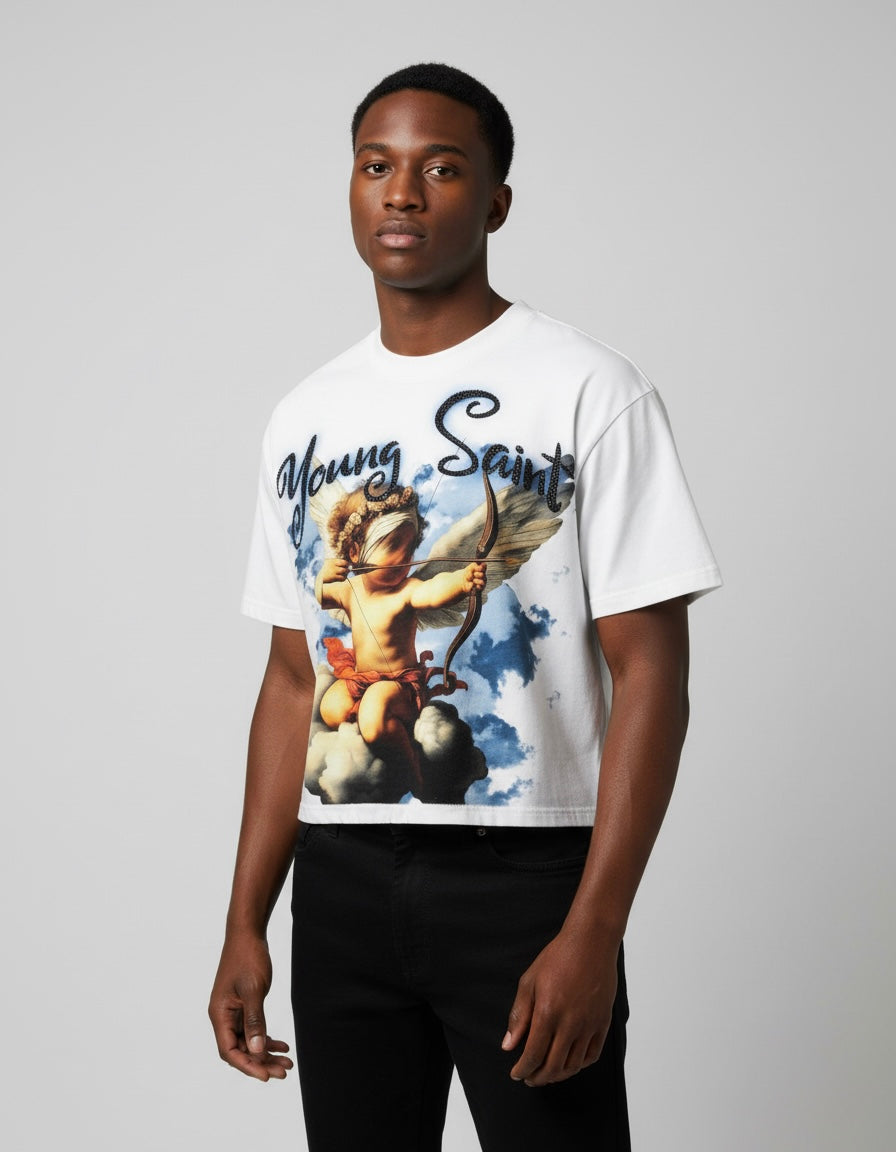 Young Saint T-Shirt - Ember -White - 612
