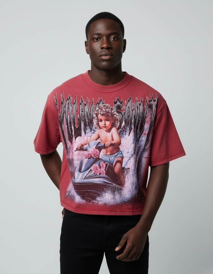 Young Saint T-Shirt - Halo - Red - 203