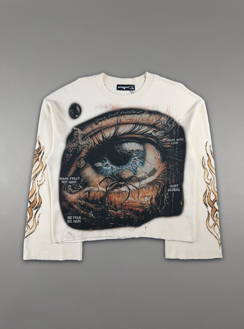 Young Saint Doom Eye Shirt - Cream - SUM26-01