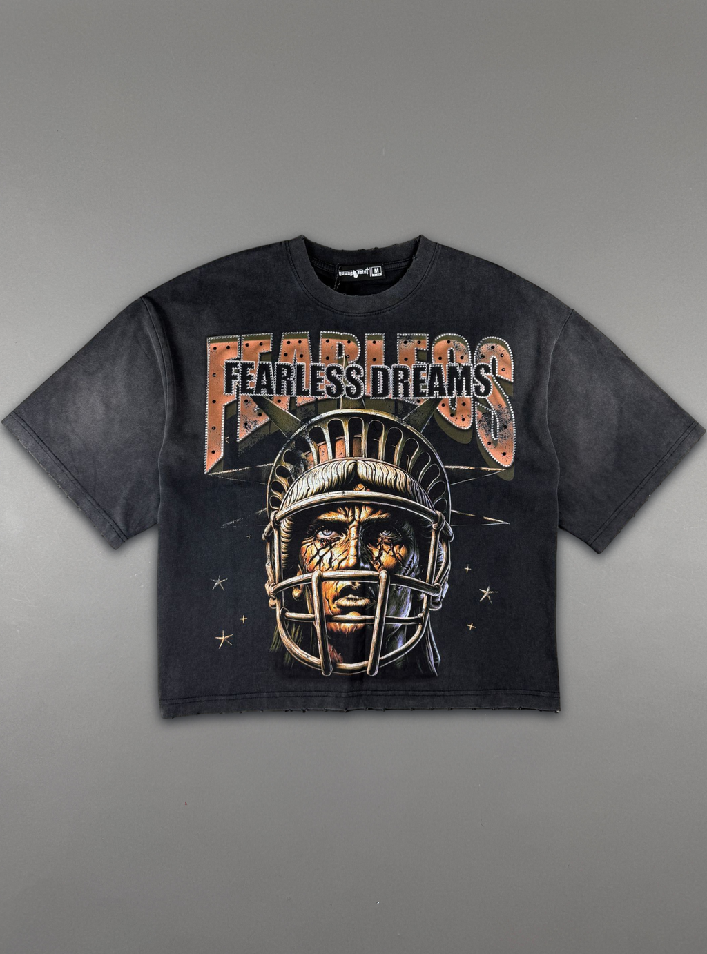 Young Saint Dark Grunge Vintage T-Shirt - Black - SUM26-09