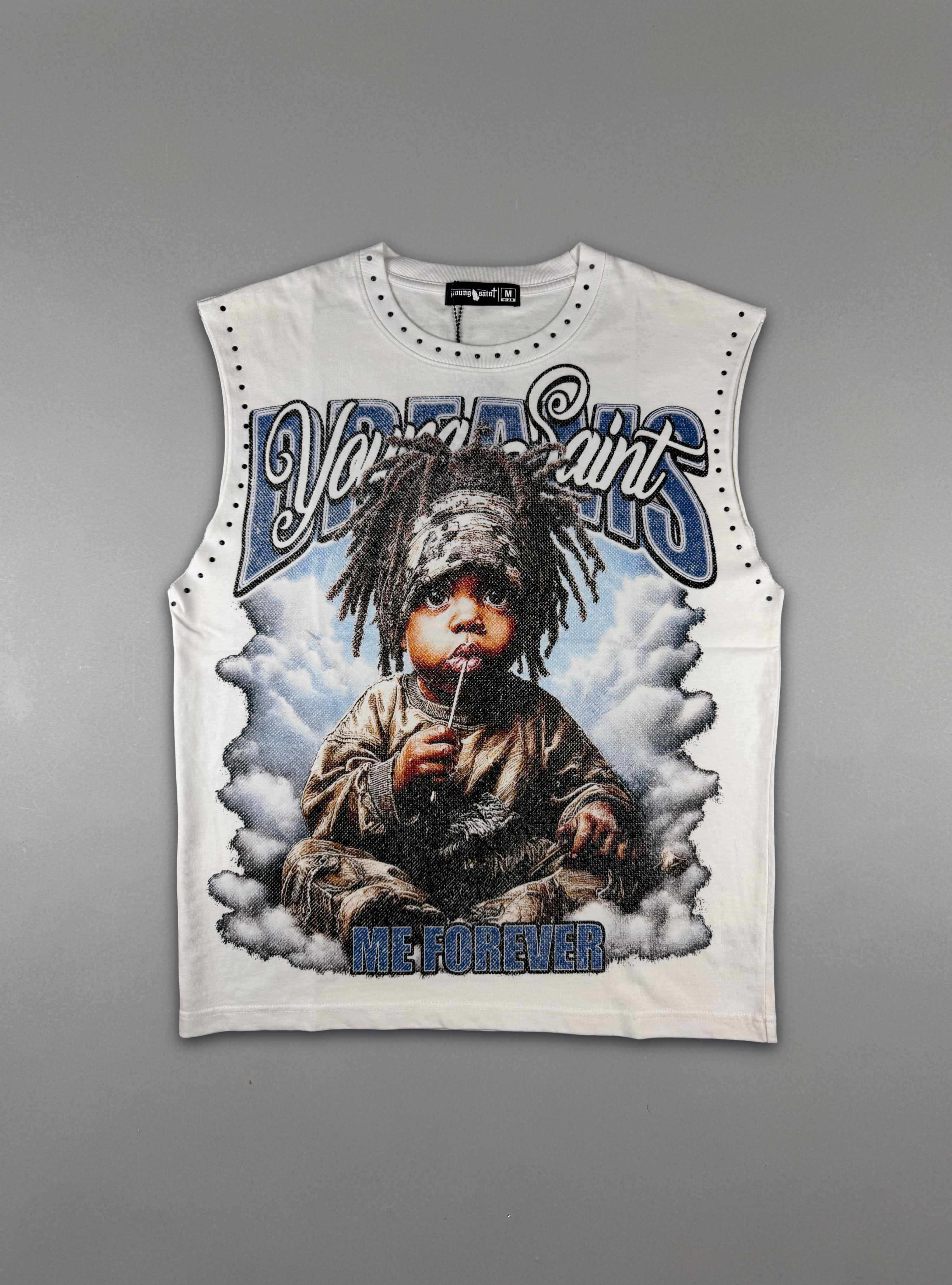 Young Saint Heaven Made Tank Top - White - SUM26-06
