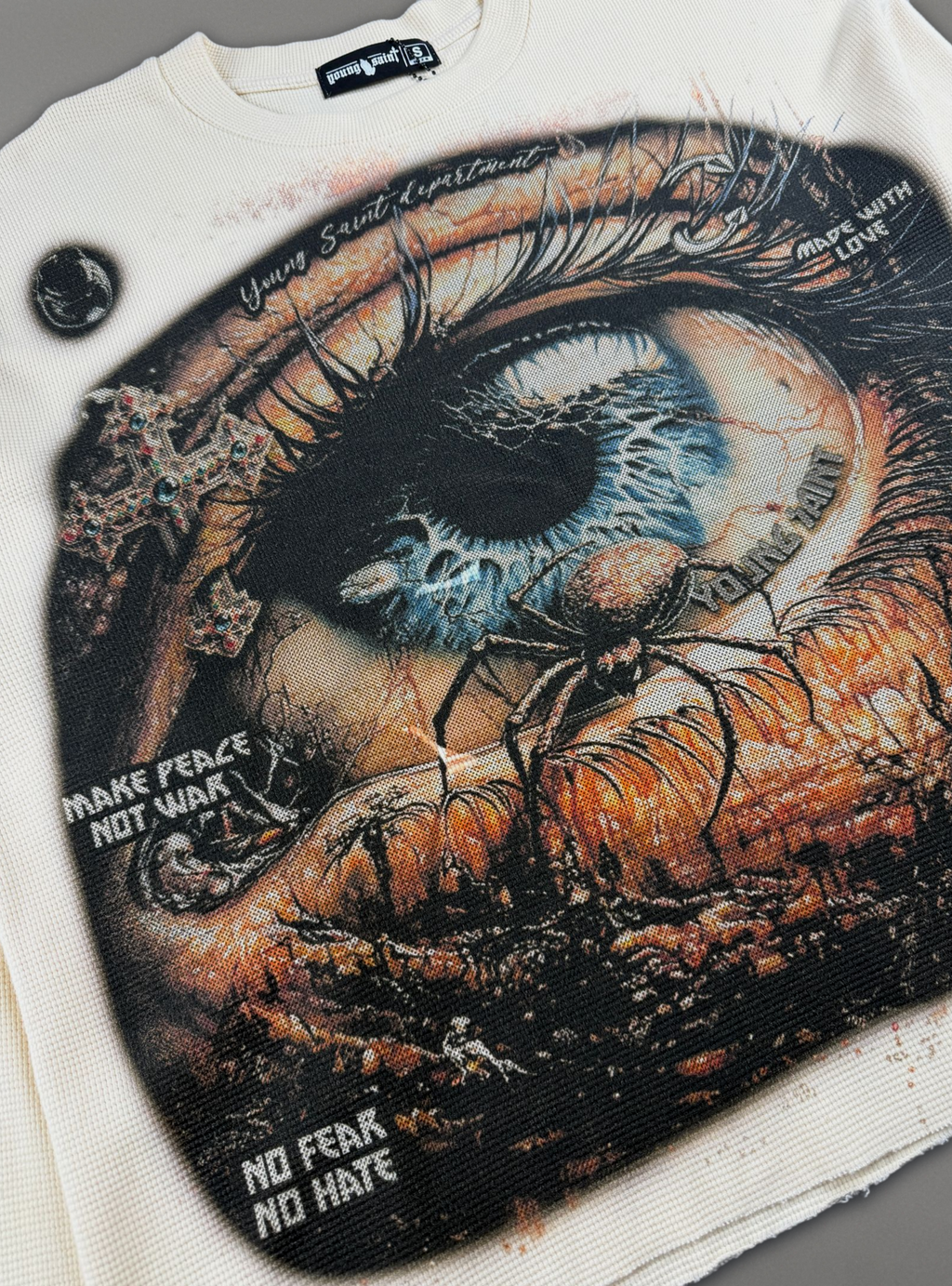 Young Saint Doom Eye Shirt - Cream - SUM26-01